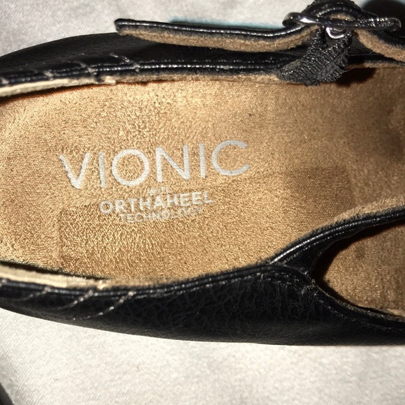 Vionic Shoes | Vionic Amelia Mary Jane Leather Wedge Heels 85m | Poshmark